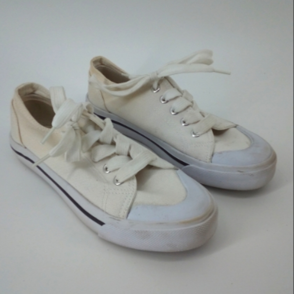Roebuck & Co Quimby White Canvas Sneakers Little Boy 2M